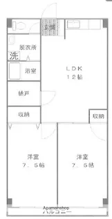 サンハイム中幸【3階】の間取り