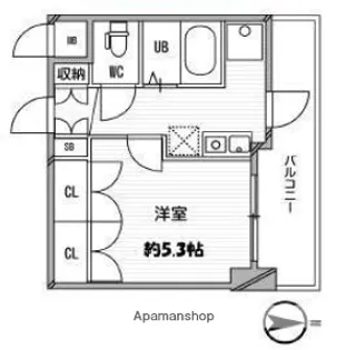 スペーシア高円寺Ⅰ【308号室】の間取り