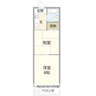 大泉コーポ【203号室】の間取り