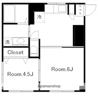 矢野エメラルドマンション【401号室】の間取り