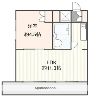 メゾンドフレール【3階】の間取り