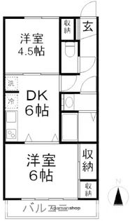 セラ若宮【2階】の間取り