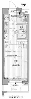 ラグジュアリーアパートメント西新宿【1階】の間取り