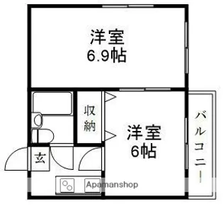 シーボニアマンション【6階】の間取り