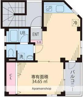 ヴェルジュール阿佐ヶ谷【2階】の間取り
