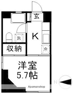 ロジュモン富貴【3階】の間取り