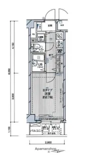 スパシエベレーザ練馬【7階】の間取り