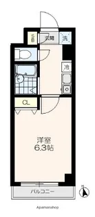 BELART【203号室】の間取り