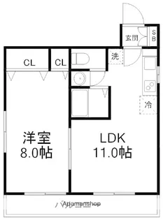 アンリー5【302号室】の間取り