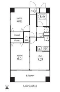 ヤサビアン【1階】の間取り