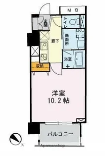 メゾンシンテイⅠ【8階】の間取り