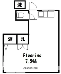 石崎ハウスⅡ【102号室】の間取り