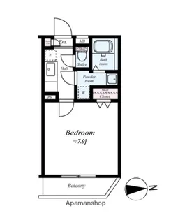 プレール・ドゥーク東新宿Ⅱ【3階】の間取り