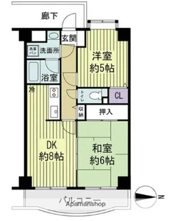 ベル・ヴィベール【204号室】の間取り