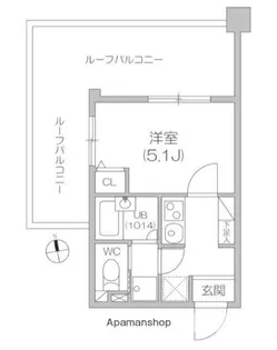 ガーラプレイス八幡山壱番館・弐番館【414号室】の間取り