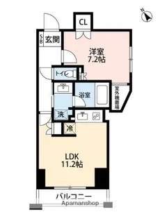 パークハウス西早稲田【3階】の間取り