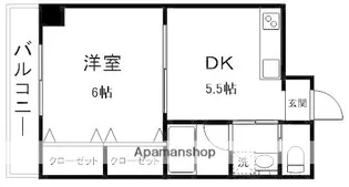 クレセール相生【307号室】の間取り