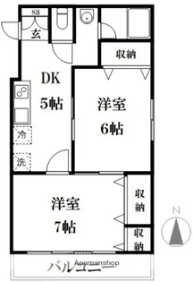 宇佐見マンション【101号室】の間取り