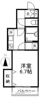 ポルトリガト【103号室】の間取り