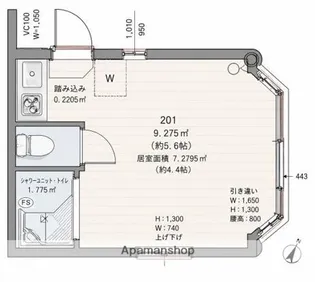 フェリスボヌール【2階】の間取り
