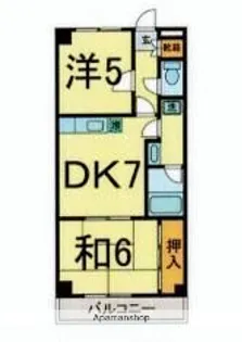 グリーンヒルズ【205号室】の間取り