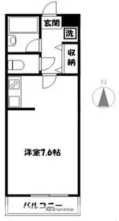 目白おとめ山テラスボックス【403号室】の間取り