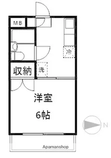 ヴィレッジⅠ【3-J号室】の間取り