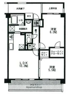 ティアヴェール【1階】の間取り