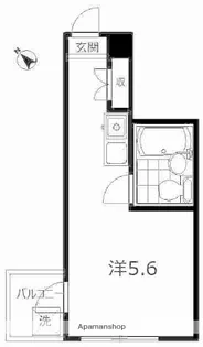 スカイコート新宿【1階】の間取り