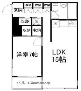 MT COURT【404号室】の間取り