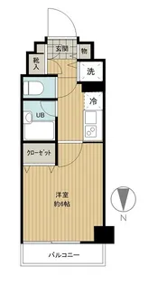 メインステージ蓮沼【7階】の間取り