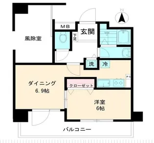 サンクレイドルレヴィール池袋【3階】の間取り