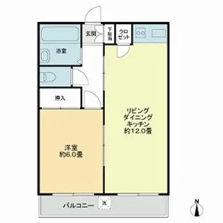 マンション高田馬場【3階】の間取り