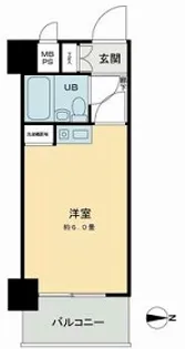 ビブレ西池【8階】の間取り