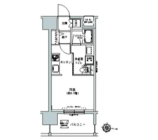 パークキューブ板橋本町【9階】の間取り