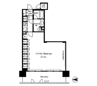 パークアクシス四谷ステージ【3階】の間取り