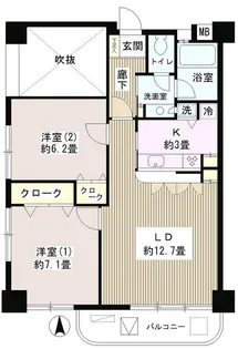 サンハイム【2階】の間取り