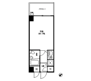 マートルコート東中野【2階】の間取り