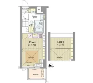 神楽坂南町ハウス【1階】の間取り