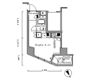 パークアクシス新板橋ウエスト【7階】の間取り