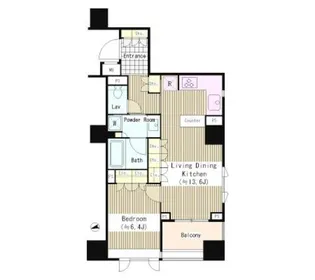 パークホームズ市谷薬王寺セントガレリア【7階】の間取り