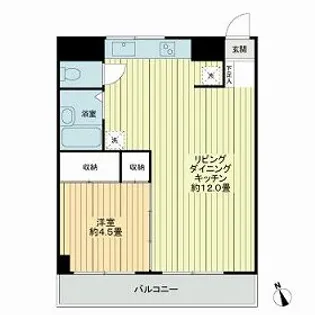 ニューライフ新宿参番館【11階】の間取り