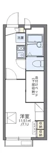 レオパレスフリージア【2階】の間取り