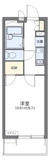レオパレスひかり【1階】の間取り