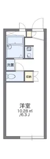 レオパレスプレミールヴァン【2階】の間取り