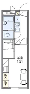 レオパレスやすらぎ【1階】の間取り