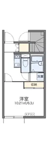 レオネクストハイツ忘れな草【1階】の間取り