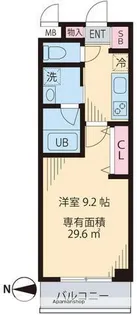 ウェスティング中野坂上【4階】の間取り