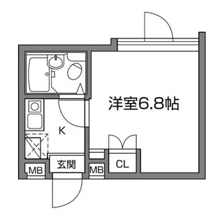 インペリアル高田馬場【1階】の間取り
