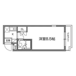 インペリアル高田馬場【2階】の間取り
